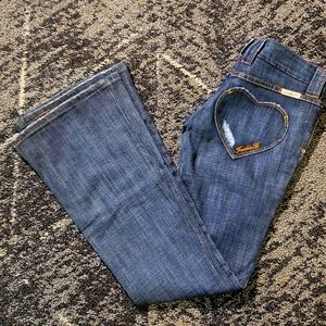 Premium Brand Frankie B Low Rise Flare Jean, Size 6, used